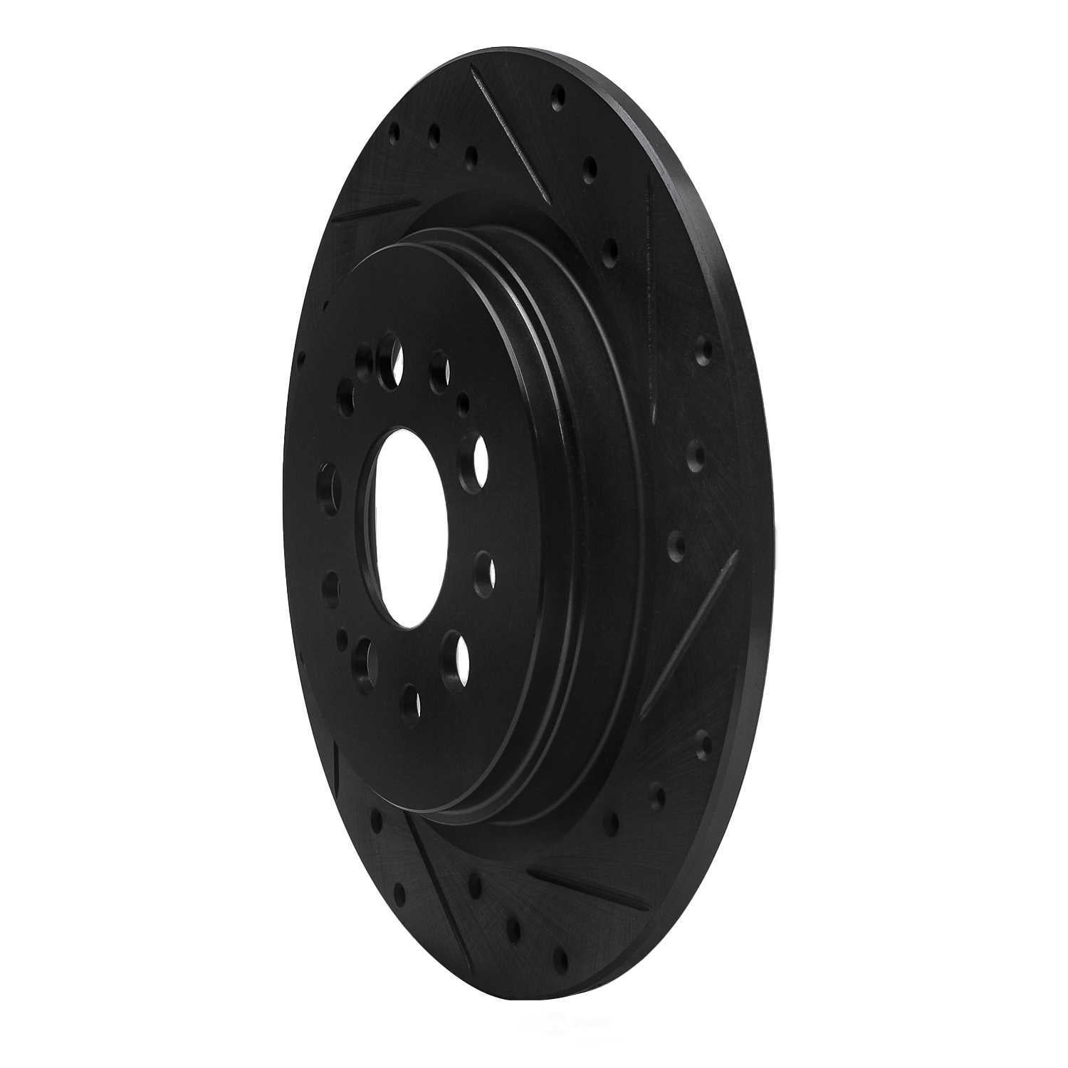 Dynamic Friction Company 633-59070R DFC Brake Rotor - Drilled And Slotted - Black