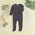 thumbnail image 2 of Kogui Winter Baby Girl Clothes Baby Toddler Boys Girls Long Sleeve Prints Rompers Jumpsuits Clothes Child Kids Stylish Dailywear 0 3 6 9 12 18 Months (Dark Gray,9-12 Months), 2 of 8