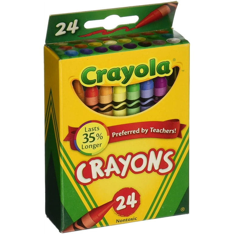 CRAYOLA CRAYONS 24's Nontoxic Preferred By Teachers MADE IN U.S.A