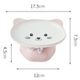 thumbnail image 2 of Cuenco para gatos, cuenco de alimentación de cerámica elevado para gatos, antivómitos, 2 of 6