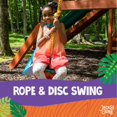 thumbnail image 2 of Jack and June Green Playset Rope and Disc Swing with Leg Safety Protector and Fully Adjustable Rope, 2 of 6