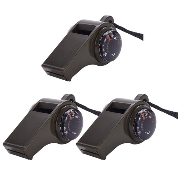 ZPAQI 3pcs 3 in 1 Signal Whistle Emergencies Survival Whistle Loud Safety Whistle