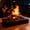 Black, variant on Wood Pellet Fire Pit with Glass Wind Guard, Portable Smoke-Free Tabletop Firewood Pit for Patio, Backyard & Camping