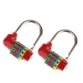 thumbnail image 1 of Esquirla 2 Pack Combination Lock 4 Digit Padlock Heavy Duty Weatherproof for School Gym, 1 of 8