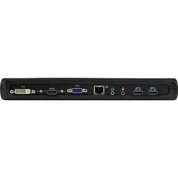 StarTech.com USB 3.0 Docking Station with HDMI and DVI/VGA - Dual Monitor - Universal Laptop Dock - Mac and Windows Compatible (USB3SDOCKHDV), Black