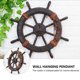 thumbnail image 4 of Barco náutico de madera de estilo mediterráneo, rueda de barco, modelo de timón de madera, timón de madera, barco retro Wh Como se muestra, Como se muestra, 4 of 5