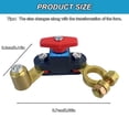 thumbnail image 3 of Interruptor de corte de batería de coche 12V-24V desconectador ajustable de alta conductividad Construcción duradera de latón para vehículo tractor de autobús para autocaravanas 6,7x6,2cm, 3 of 7