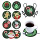 thumbnail image 1 of Posavasos DIY Juego Navideño(BD607 9pcs 1Storage Rack Without Cork Mat), 1 of 9