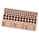 thumbnail image 5 of Portaherramientas de cuero de 3 rejillas y 98 agujeros, estante de madera para herramientas de marroquinería, soporte de almacenamiento para herramientas de trabajo de cuero, regalo, 5 of 14