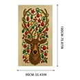 thumbnail image 3 of Aodebiao Rideau de Porte de Noël Décorations Imperméable Polyester Scène des Fêtes Toile de Fond Réutilisable Décoration Suspendue pour Porte pour Maison Vitrine Fête Festive Saisonnière Décoration Intérieure Extérieure, 3 of 5