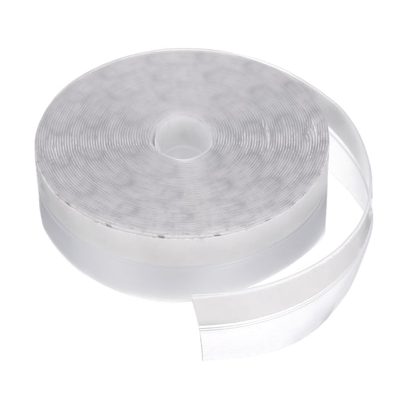 Uxcell Door Draft Stopper 26.25ft x 0.98 inch Silicone Weather Stripping Door Seal Door Sweep Weather Seal Strip Translucent