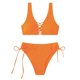 thumbnail image 1 of Gibobby Traje de Baño Sexy Bikini Nuevo Bikini de cuerpo dividido Color sólido Traje de baño sexy para mujer Traje de baño multicolor(Naranja,G), 1 of 5