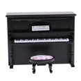 thumbnail image 2 of Piano de Muñeca Sil, Piano de Muebles de 1:12 , para Adorno de Negro Yotijar dollhouse piano, 2 of 8