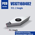 thumbnail image 4 of 2× Vcgt160402 Pcd Cnc Copper Polycrystalline Diamond Turning Insert For Aluminum, 4 of 7