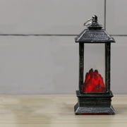 Fireplace Lantern and Battery Operated Usb Operated ,Abletop Fireplace Lantern Indoor/Outdoor Fireplace Lamp , Small Wind Lamp ,Flame Lamp, Festival Decoration Props Luminous Ornament