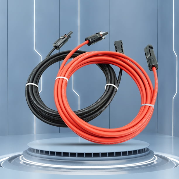 Kit adaptador de panel solar de alambre de cobre 12/10 AWG 6/4 mm2 con conector
