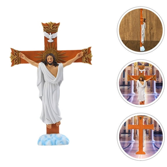 LABSERRON 1Set Tabletop Statue Jesus Sculpture Resin Decorations for Religious Atmosphere