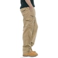 thumbnail image 1 of Pantalones de trabajo casuales de algodón holgados con múltiples bolsillos para hombre s202412243529, 1 of 5