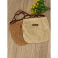 thumbnail image 2 of Deago 2 Pack Women Summer Straw Crossbody Bag Beach Handmade Woven Shoulder Handbag Purse (Khaki+Beige), 2 of 10