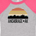 thumbnail image 4 of Inktastic Anchorage Alaska Skyline Boys or Girls Baby Bodysuit, 4 of 5