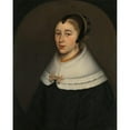 thumbnail image 3 of Dirck Craey 20x24 Black Modern Framed Museum Art Print Titled - Portrait of a Woman, Thought to Be Catharina Kettingh, Wife of Bartholomeus Vermuyden (1650), 3 of 5