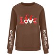 thumbnail image 3 of qucoqpe Womens Valentines Sweatshirt Christmas Oversized Love Heart Pullover Tops Long Sleeve Shirts for Women, 3 of 4