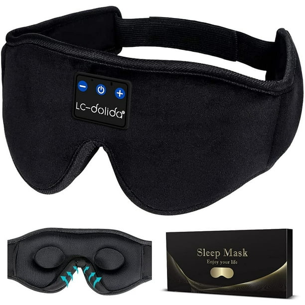 LCdolida Bluetooth Sleeping Headphones, Sleep Mask Bluetooth Sleep