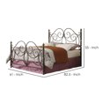 thumbnail image 5 of Coaster Company London Queen Contemporary Metal Panel Bed, Dark Bronze, 5 of 5