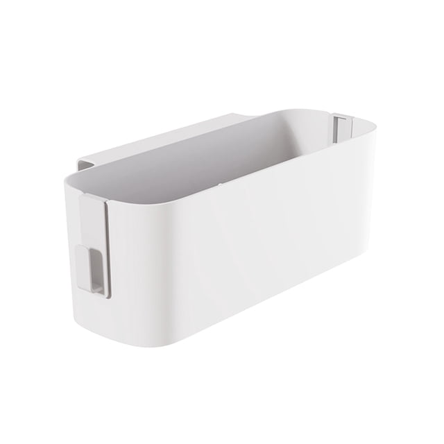 Juego de cestas de almacenamiento para mesita de noche para camas de dormitorio. Organizador y cesta para artículos de cama con ganchos. Contenedor de almacenamiento de plástico para libros, teléfono