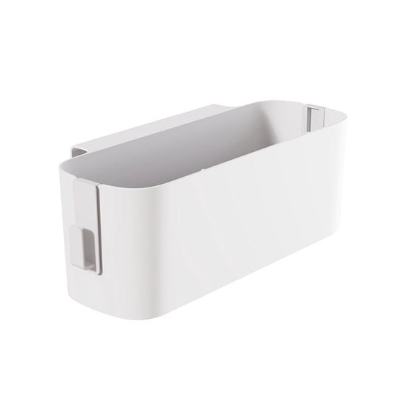 SouMaox Bedside Storage Basket, Hanging Hook Design, Heavy Duty Plastic Construction, Organizing Personal Sundries for Dormitory Loft Beds