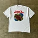 thumbnail image 3 of Camiseta de hombre Y2k, ropa urbana de verano Harajuku, estampado de gato naranja, clásica, de manga corta, ajustada, para mujer, 3 of 5