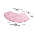 thumbnail image 4 of LEHOZIHEQ Corner Anti Slip Shower Mat, Curved Shower Mat for Corner Shower, Machine Washable Fan-Shaped Bathroom Carpet Rugs for Quadrant Shower Stall, 4 of 5