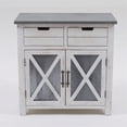 thumbnail image 1 of White Wood Console Cabinet, 1 of 3