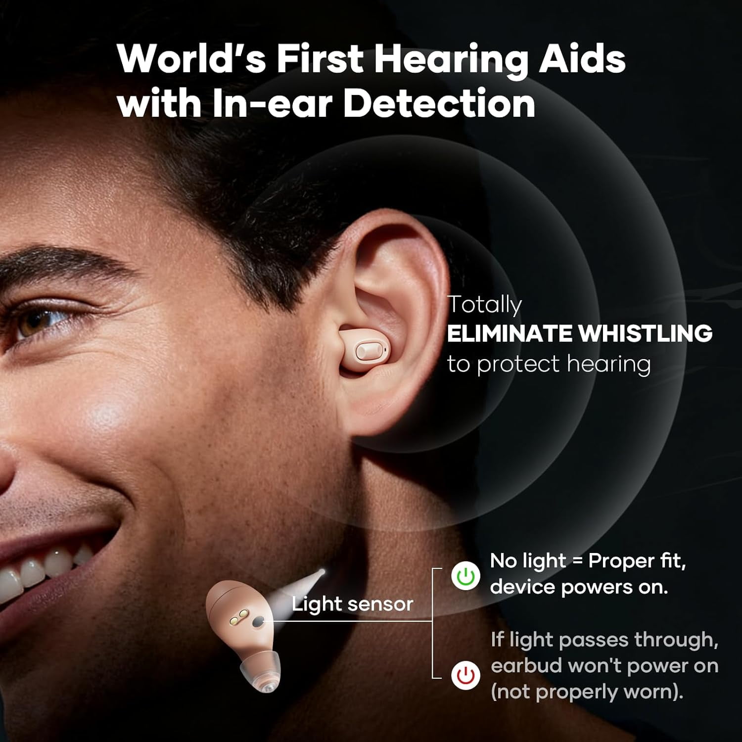 Vivtone SyncTune Rechargeable OTC Hearing Aids for Seniors, Bluetooth Enables Phone Call & Music Streaming, 300H Backup Power