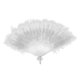 thumbnail image 2 of s Mujeres De Apoyos De Ventidor Despedi De Soltera Plegable Mano Bnca Sunnimix Pluma Fan, 2 of 7