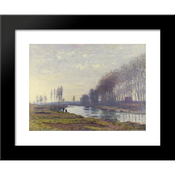 The Small Arm of the Seine at Argenteuil 20x24 Framed Art Print by Monet, Claude