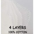 thumbnail image 5 of Pure Cotton Cleaning Cloths with Coloured Edges, 25 cm x 25 cm, 12-Pack, Multi-Purpose, Machine Washable, 5 of 5