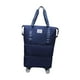 thumbnail image 1 of Bolsa de lona con ruedas, ligera, de gran capacidad, para zapatos, impermeable, extensible, plegable, para Fitness y exteriores azul oscuro, 1 of 9
