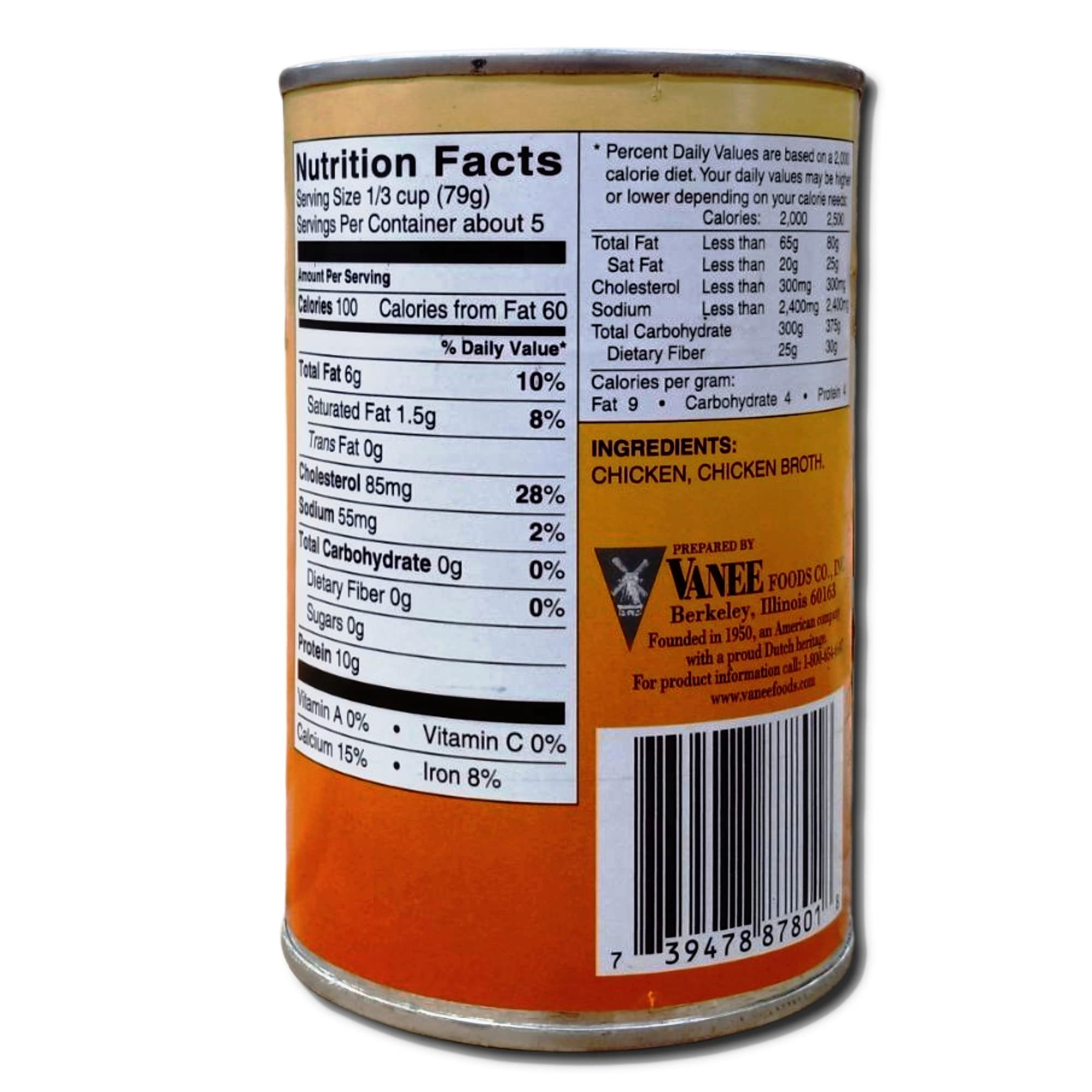 Simply Serve Pureed Chicken Value Pack | 15 Ounce Can | Pack of 6