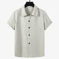 thumbnail image 5 of Mens Shirts Short Sleeve, Mens Short Sleeve Button Down Shirts Casual Seersucker Textured Cotton Shirt Summer Vacation Beach Shirts, 5 of 9