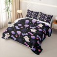 thumbnail image 3 of Feelyou Cute Ghost Lollipop Quilt Full, Kawaii Halloween Spider Web Full Bedspread Sets, 3 Pieces, 1 Comforter and 2 Pillowcases, 3 of 7