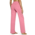 thumbnail image 4 of WULMLEO Cooliflex Pants for Women, Softygrace - High Rise Silky Soft Pull-On Comfort Pant, Pulisa Womens Pants Pink M, 4 of 4