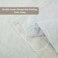 thumbnail image 2 of DriftAway 100% Blackout Linen Curtains for Bedroom 108 Inches Long Double Layer Drape Farmhouse Thermal Insulated 3 Inch Rod Pocket Back Tab Full Light Blocking 2 Panel for Living Room Nursery, 2 of 5