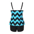 thumbnail image 4 of Gibobby Conjunto de Bikini para Mujer Bikini de cintura alta para mujer, bañador Sexy de realce de dos piezas, traje de baño Vintage de dos piezas, conju(Azul celeste,XL), 4 of 5