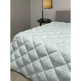 thumbnail image 2 of Aqua Damask Down Alternative Comforter, Star Look Floral Motifs Simplistic Monochrome Modern Illustration, Microfiber Quilt for All Season, 5 Sizes, Seafoam and White, by Ambesonne, 2 of 3