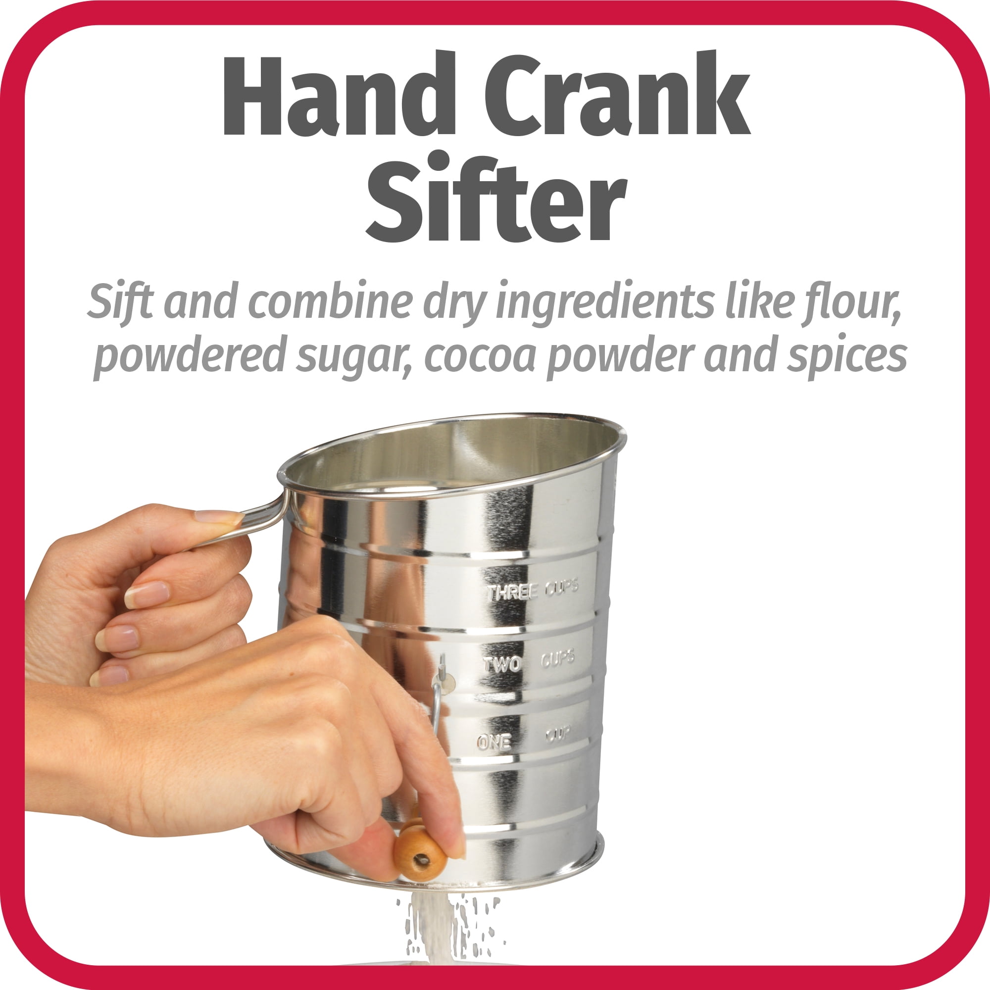 OXO 3 Cup Flour Sifter 