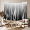 thumbnail image 2 of Black White Tapestry for Bedroom Wall Hanging Tapestry, Ombre Gradient Striped Minimalist Texture Ceiling Backdrop Tapestries Poster Blanket Wall Decor for Teens Room Living Room Dorm 51" x 59", 2 of 8