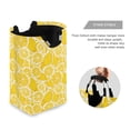 thumbnail image 3 of Yayeee Freestanding Laundry Hamper with Handle Collapsible Large Storage Basket for Clothes, Yellow Lemon Pattern, 3 of 7