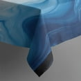 thumbnail image 3 of Light Blue Marble Flow Pattern Rectangle Tablecloth 60"x84",Waterproof Polyester Rectangle Table Cloth, Wipeable Spillproof Polyester Tablecloth for Dining, Camping, Indoor and Outdoor, 3 of 5