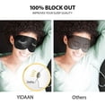 thumbnail image 4 of Eye Mask For Sleeping, Sleep Mask, Blindfold - Silk Sleeping Masks For Women Men With Adjustable Strap, Eye Blinder, Block Out Light, Zero Head Pressu, 4 of 5